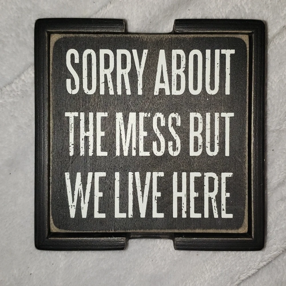 NWT- Brand New Set of 4 Coasters with Holder